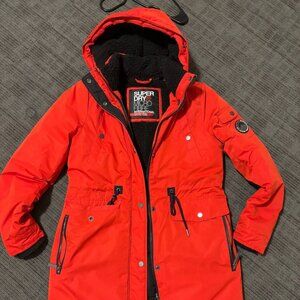 SuperDry Women parka US4 red